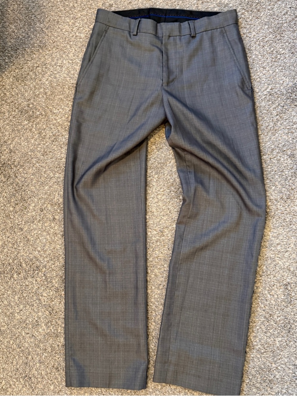Billy London Men's Classic Gray Dress Pants Waist 30 in.